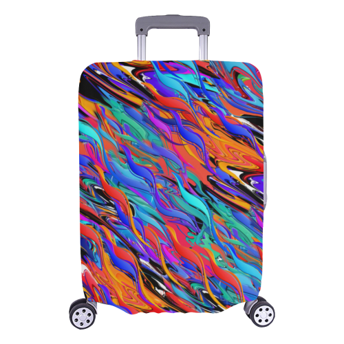 Juleez Luggage Cover Marble Print Luggage Cover/Large 26"-28"