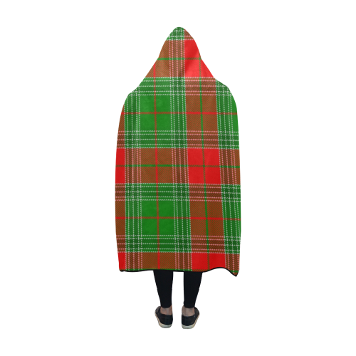 Christmas Plaid Hooded Blanket 60''x50''