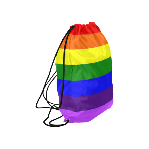 Rainbow Flag (Gay Pride - LGBTQIA+) Large Drawstring Bag Model 1604 (Twin Sides)  16.5"(W) * 19.3"(H)