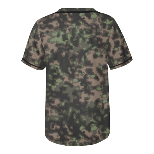 WWII Rauchtarn Spring Camouflage All Over Print Baseball Jersey for Men (Model T50)