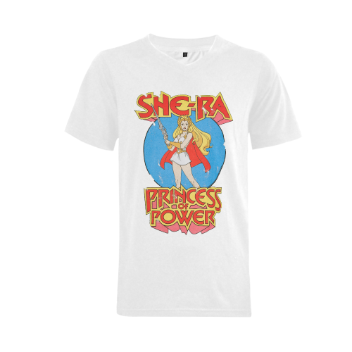 She-Ra Princess of Power Men's V-Neck T-shirt  Big Size(USA Size) (Model T10)