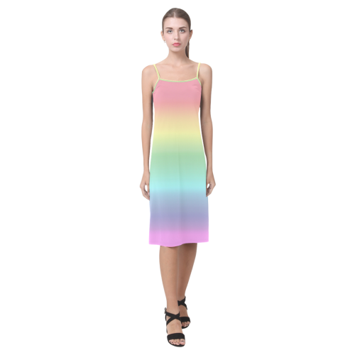 Pastel Rainbow Alcestis Slip Dress (Model D05)