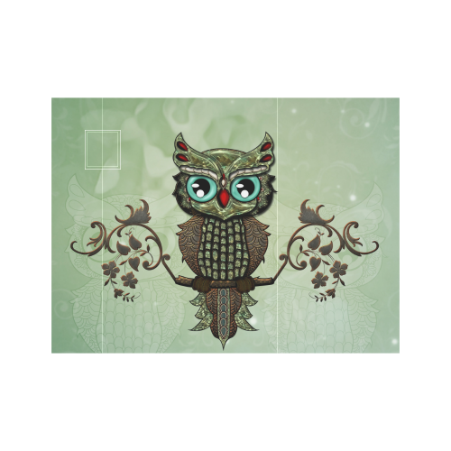 Wonderful owl, diamonds Neoprene Water Bottle Pouch/Small