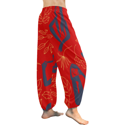 Boho Harem Pants Red Women's All Over Print Harem Pants (Model L18)
