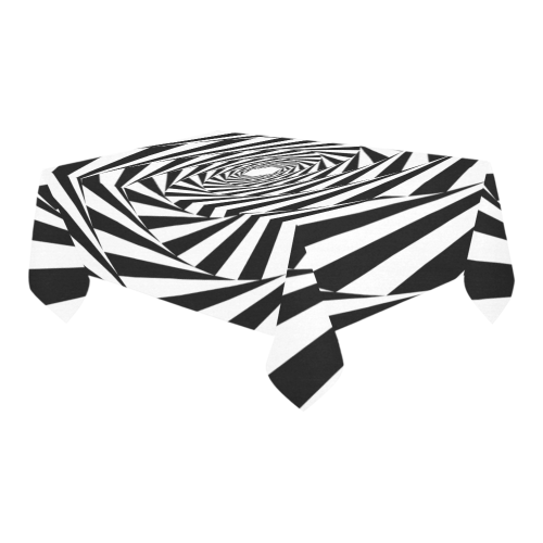Spiral Cotton Linen Tablecloth 60" x 90"
