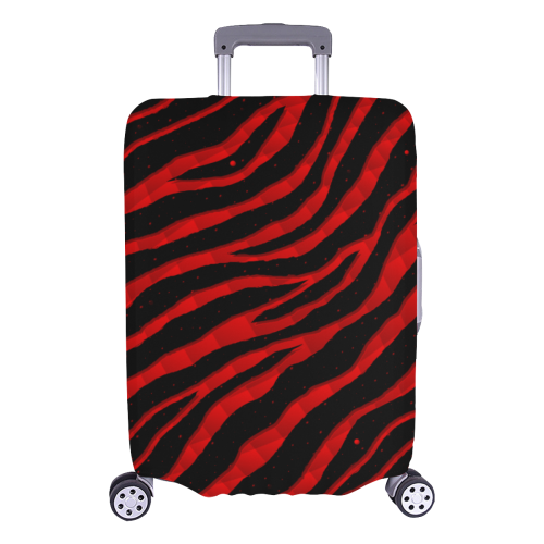 Ripped SpaceTime Stripes - Red Luggage Cover/Large 26"-28"
