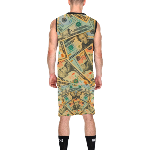 US DOLLARS 2 All Over Print Basketball Uniform