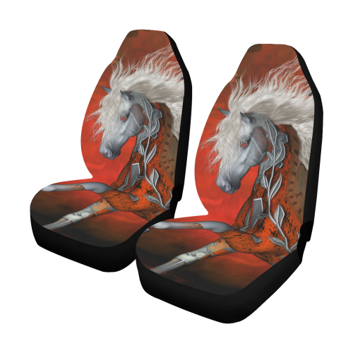 Awesome steampunk horse with wings Car Seat Covers (Set of 2)
