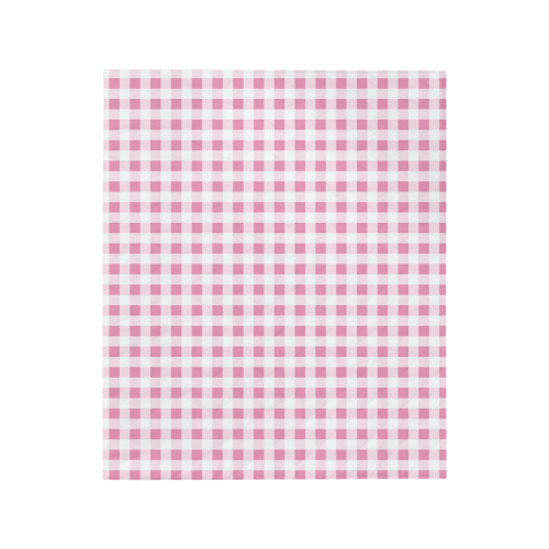 Petal Pink Gingham Quilt 50"x60"