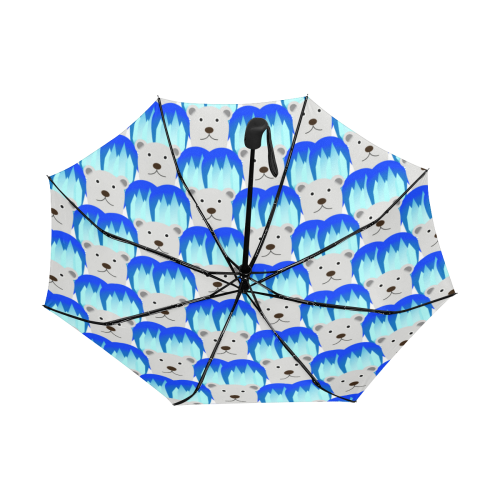 Bear Polar with Icebergs Anti-UV Auto-Foldable Umbrella (Underside Printing) (U06)