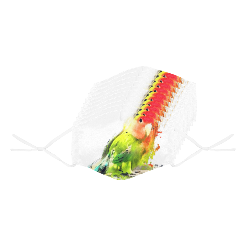 lovebird 3D Mouth Mask with Drawstring (Pack of 10) (Model M04)