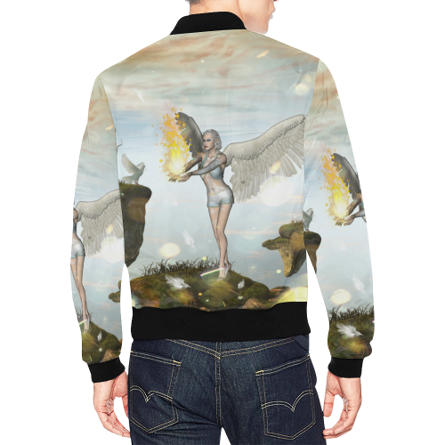 Beautiful fairy All Over Print Bomber Jacket for Men/Large Size (Model H19)