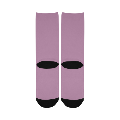 color mauve Women's Custom Socks
