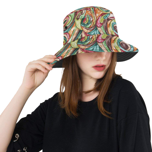 Earth All Over Print Bucket Hat