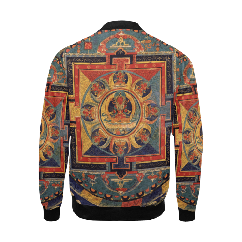 Protection, by Ivan Venerucci Italian Style All Over Print Bomber Jacket for Men (Model H19)