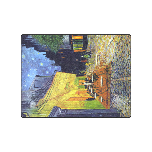 Vincent Willem van Gogh - Cafe Terrace at Night Blanket 50"x60"