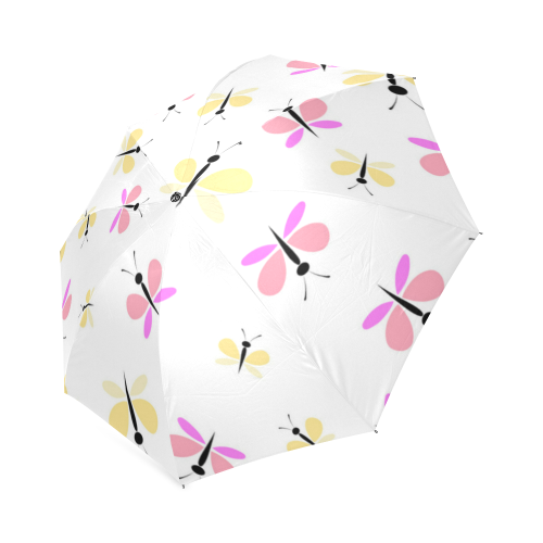 Watercolor Butterflies Foldable Umbrella (Model U01)