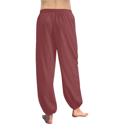Brick Red Women's All Over Print Harem Pants (Model L18)