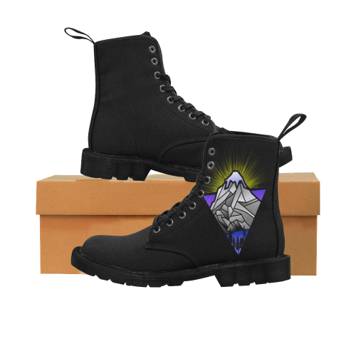Mountain high Martin Boots for Men (Black) (Model 1203H)