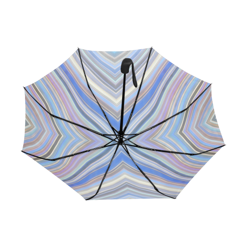 Wild Wavy X Lines 39 Anti-UV Auto-Foldable Umbrella (Underside Printing) (U06)
