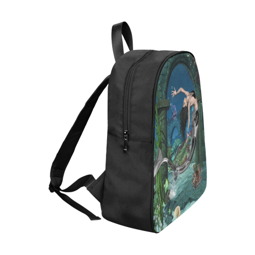 Wonderful mermaid Fabric School Backpack (Model 1682) (Large)