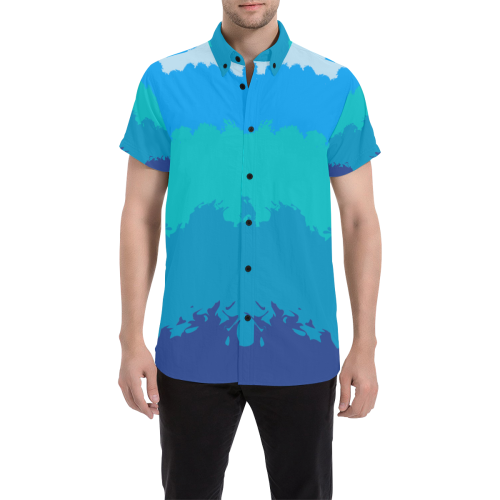 Ocean Deep Men's All Over Print Short Sleeve Shirt (Model T53)