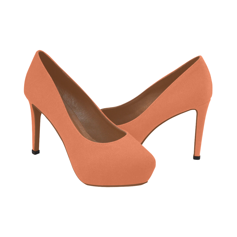 coral color heels