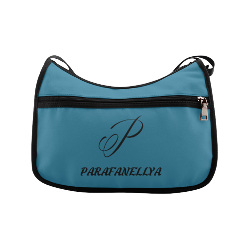 Parafanellya Ladies Blue & Black Print Fashion Purse Crossbody Bags (Model 1616)