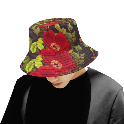 flowers #flowers #pattern #flora All Over Print Bucket Hat for Men