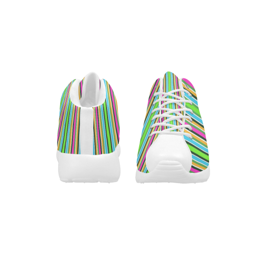 Vivid Colored Stripes 3 Women's Basketball Training Shoes/Large Size (Model 47502)