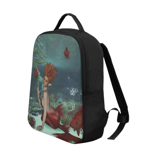 Beautiful mermaid and fantasy fish Popular Fabric Backpack (Model 1683)