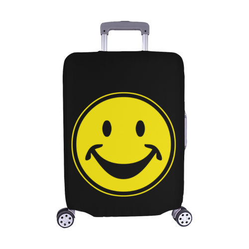 Funny yellow SMILEY for happy people Luggage Cover/Medium 22"-25"