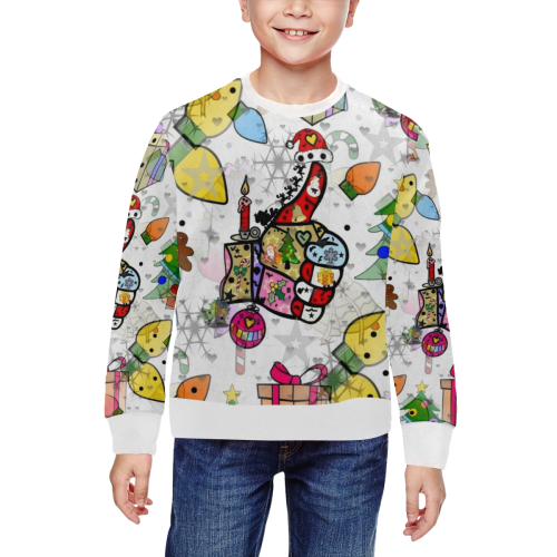 Like Christmas by Nico Bielow All Over Print Crewneck Sweatshirt for Kids (Model H29)