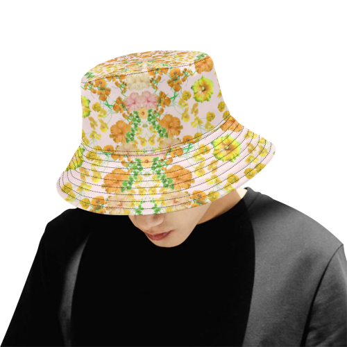 coquelicots 5 All Over Print Bucket Hat for Men