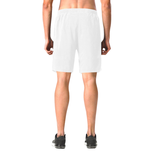 Men's Elastic Beach Shorts (White) Men's All Over Print Elastic Beach Shorts (Model L20)