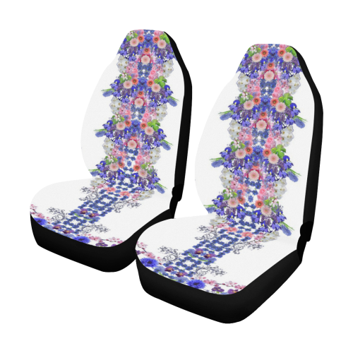 floral blanc Car Seat Covers (Set of 2)