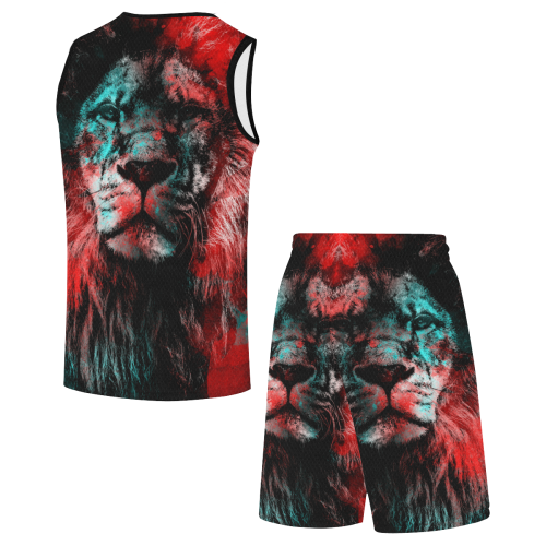 lion jbjart #lion All Over Print Basketball Uniform