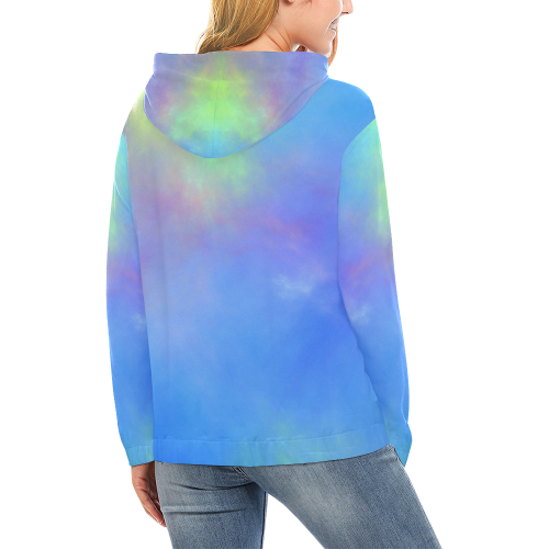 It's a Beautiful Day All Over Print Hoodie for Women (USA Size) (Model H13)