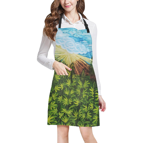 Sun & flowers are the Best Medicine All Over Print Apron