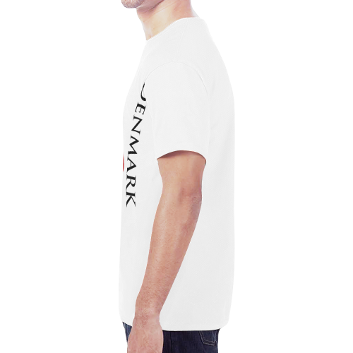 Denmark Men's Classic Flag Tee 2.0 (White) New All Over Print T-shirt for Men (Model T45)