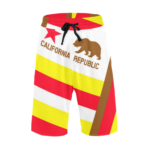 CALIFORNIA REPUBLIC 2 Men's All Over Print Casual Shorts (Model L23)