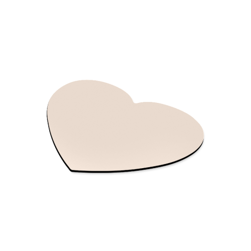 color champagne pink Heart-shaped Mousepad