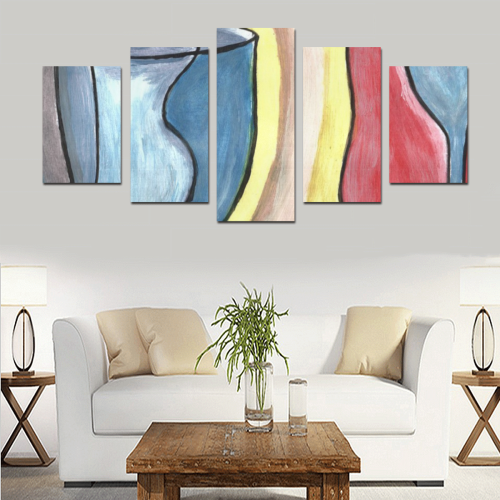 2_cups painting Canvas Print Sets D (No Frame)