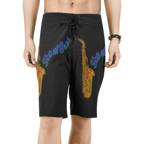 Beach Shorts Men's All Over Print Board Shorts (Model L16)