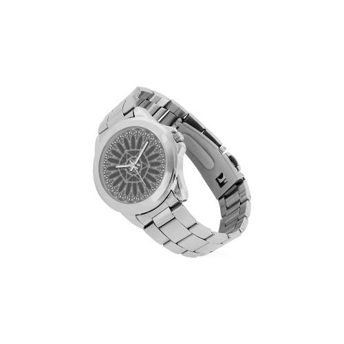 maguen david flower Unisex Stainless Steel Watch(Model 103)