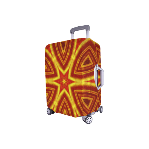 red and gold kaleidoscope Luggage Cover/Small 18"-21"
