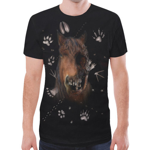 Shaman Totem Horse New All Over Print T-shirt for Men (Model T45)