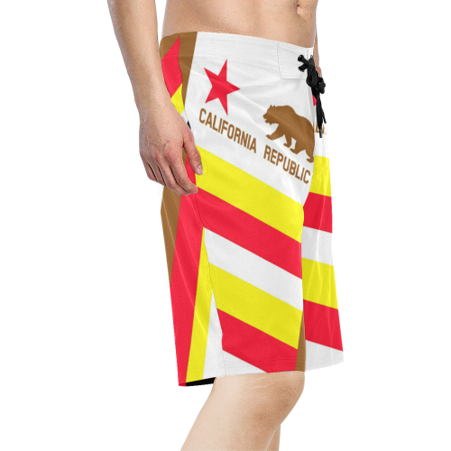 CALIFORNIA REPUBLIC 2 Men's All Over Print Board Shorts (Model L16)