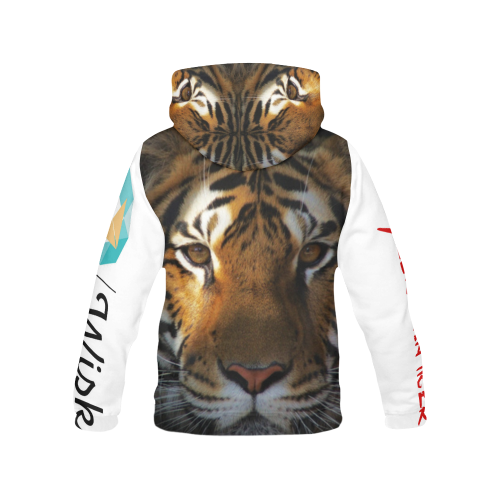 be your own tiger All Over Print Hoodie for Men/Large Size (USA Size) (Model H13)