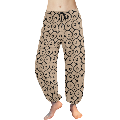 My Lucky Day Hazelnut Women's All Over Print Harem Pants (Model L18)